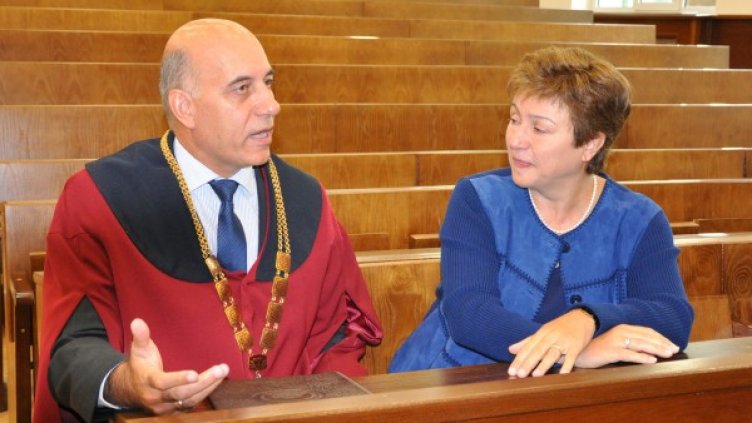 Кристалина Георгиева е оптимист за бъдещето на еврозоната. Снимка: БТА