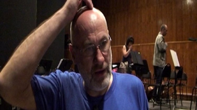 Фиш репетира с Пловдивската филхармония. Снимка: Dnes.bg