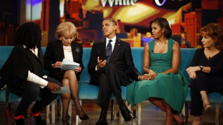 Барак и Мишел Обама в шоуто на Ей Би Си. Снимка: Reuters