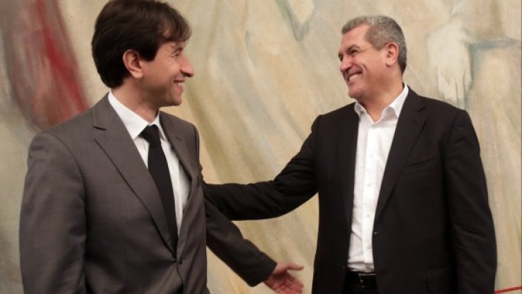 Корман Исмаилов и Касим Дал представиха политическия си проект. Снимка: БТА