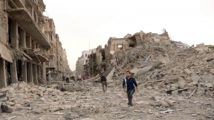 След взривовете в Алепо. Снимка: Reuters