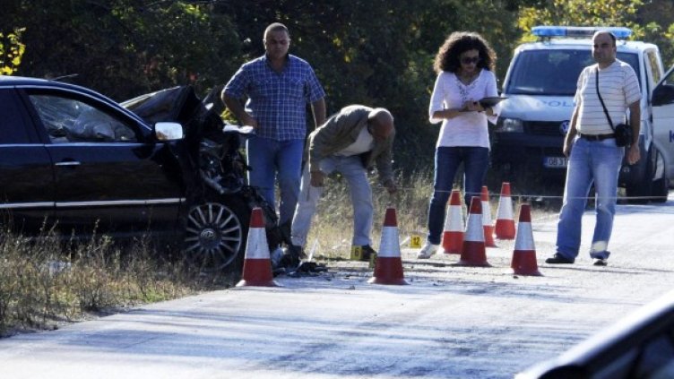 Катастрофата стана вчера край село Голец. Снимка: Булфото