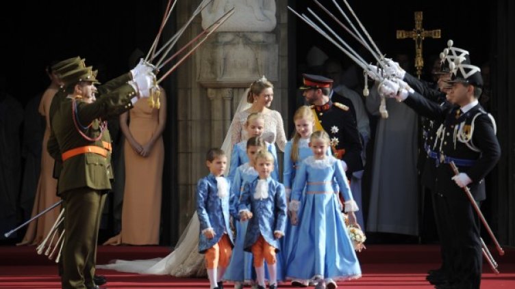 Булката и младоженецът поканиха и 270 граждани на Люксембург. Снимка: БТА