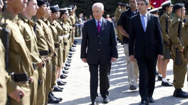 Официалното посрещане на Плевнелиев в Ерусалим. Снимка: БТА