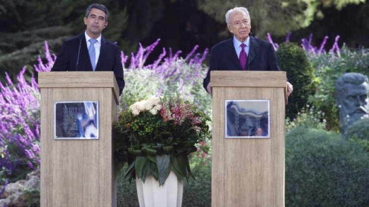 Росен Плевнелиев и Шимон Перес. Снимка: Reuters