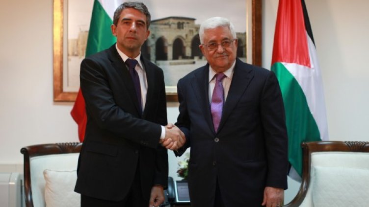 Росен Плевнелиев и Махмуд Абас. Снимка: БТА