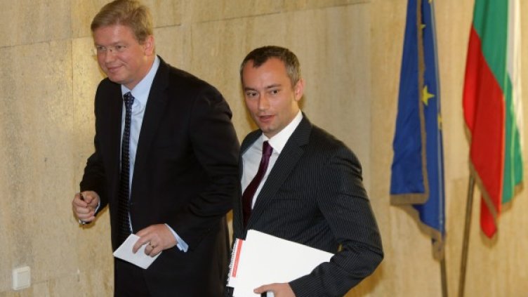 Щефан Фюле и Николай Младенов. Снимка: БТА