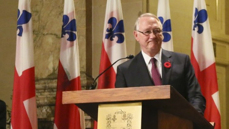 Жерал Трембле съобщи на пресконференция, че подава оставка. Снимка: Reuters