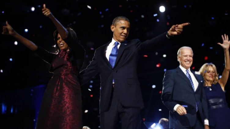 Барак Обама със съпругата си Мишел. Снимка: Reuters