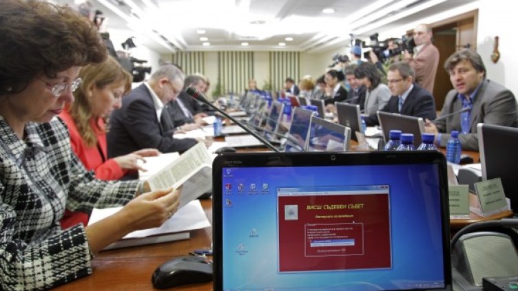 Заседанието на ВСС не мина без спорове. Снимка: БТА