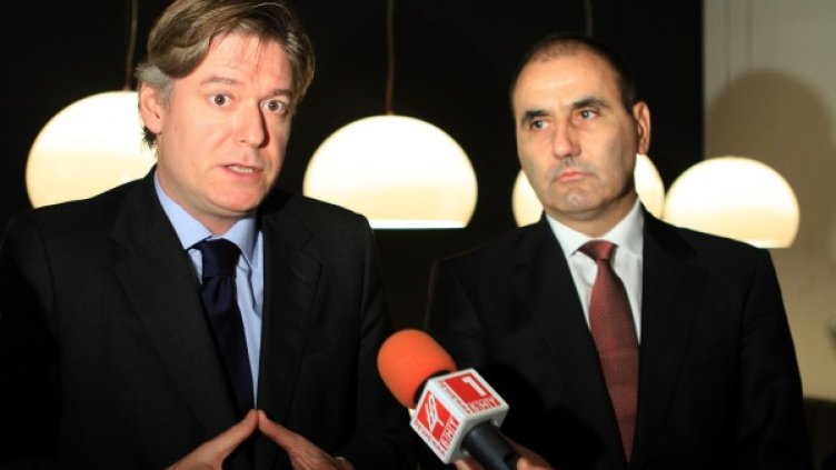 Антонио Лопес (л) и Цветан Цветанов Снимка: БТА