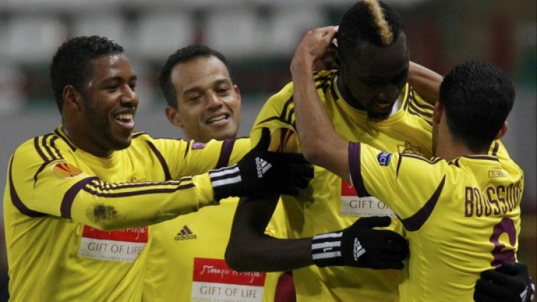 Голмайсторът за Анжи Ласина Траоре празнува гола си срещу Ливърпул. Снимка: Reuters