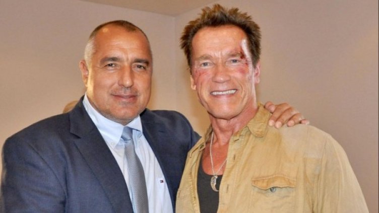 Премиерът Борисов и Арнолд Шварценегер Снимка: архив, Булфото