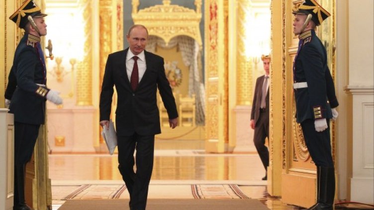 Путин отива да направи годишното си обръщение. Снимка: Reuters