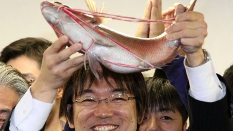 Кметът на Осака Тору Хашимото празнува победата на изборите през 2008 г. Снимка: архив, Getty Images/Guliver Photos