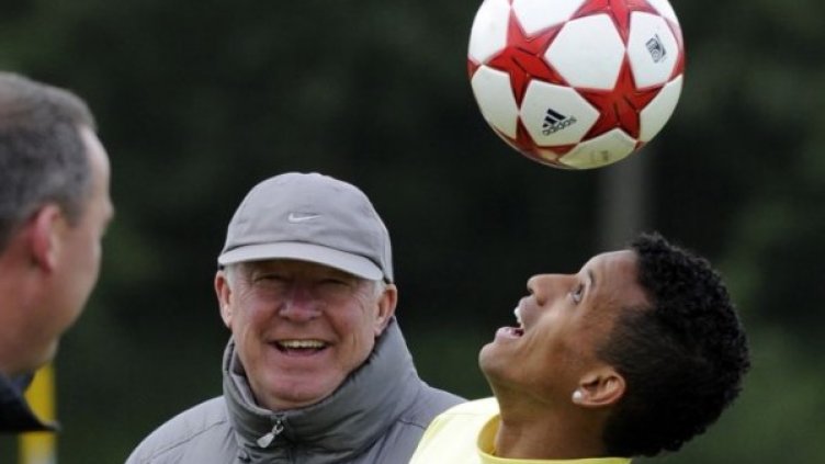 Фъргюсън и Нани. Reuters