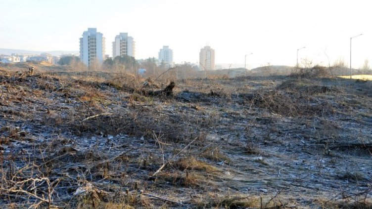 Парцелът, където трябваше да се строи. Снимка: архив БТА