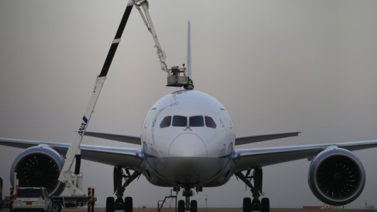 Боинг 787 кацна принудително в Япония. Снимка: Reuters