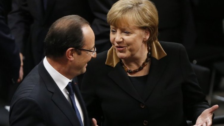 Франсоа Оланд и Ангела Меркел Снимка: Reuters