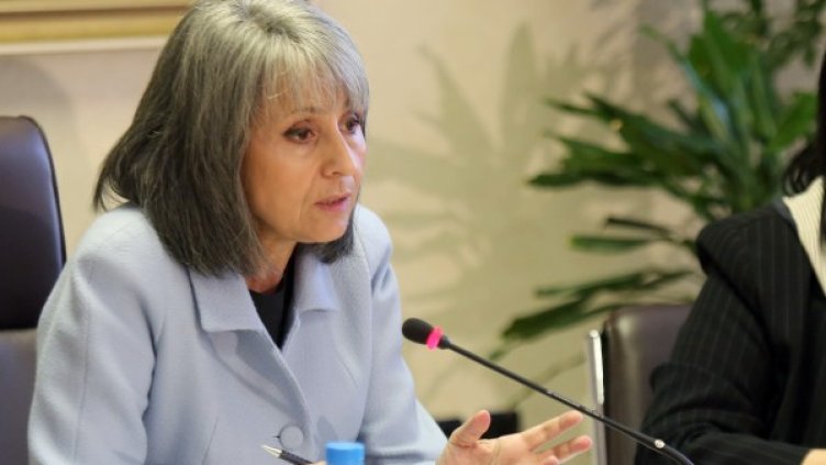 Вицепрезидентът Маргарита Попова. Снимка: БТА