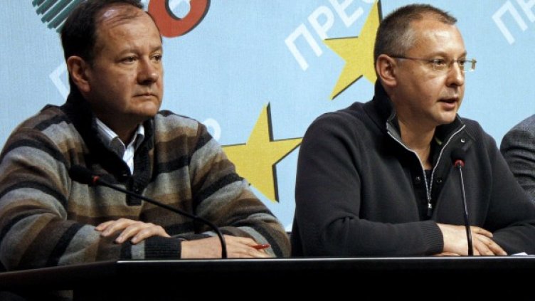 Михаил Миков(вдясно) и Сергей Станишев. Снимка: архив БТА