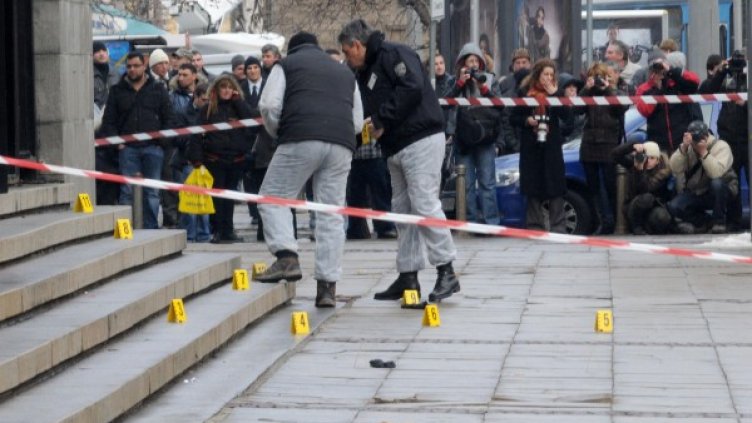 Съдебната палата след стрелбата по Златко Баретата Снимка: Булфото