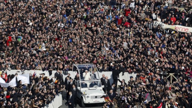 Бенедикт XVI даде последната си аудиенция. Снимка: Reuters