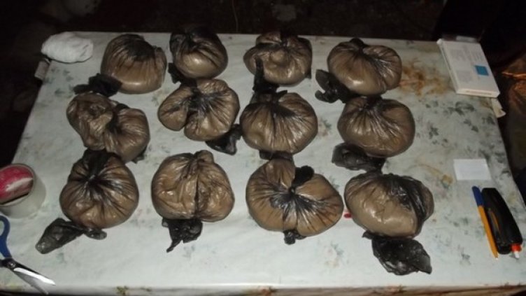 Пакетите с амфетамини Снимка: МВР
