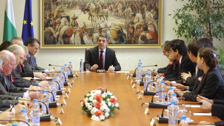 Президентът Росен Плевнелиев по време на консултациите за Обществен съвет Снимка: БТА