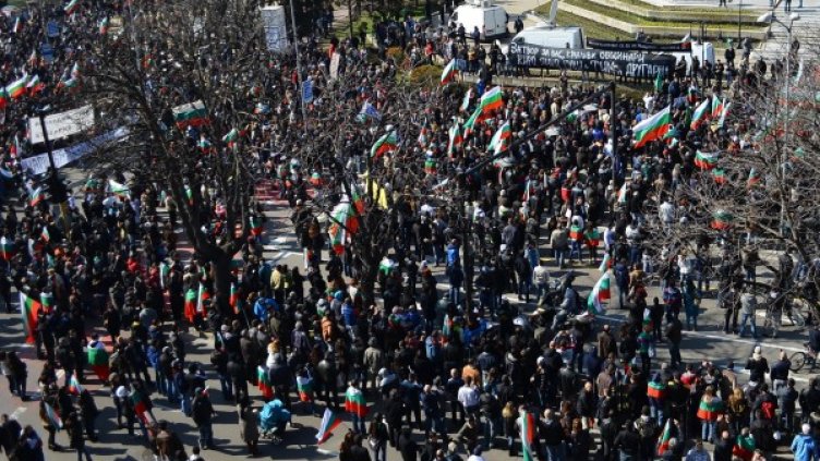 Протестът във Варна от трети март. Снимка: Булфото