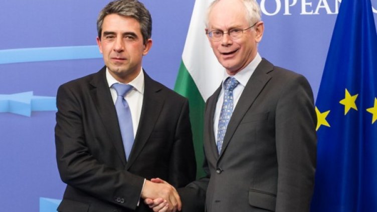 Росен Плевнелиев и Херман ван Ромпой. Снимка: БТА