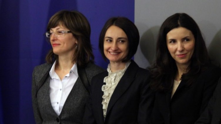 Екатерина Захариева, Деяна Костадинова, Илияна Цанова. Снимка: Impact Press Group