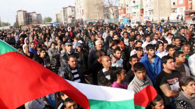 Протестът в "Столипиново". Снимка: БулФото