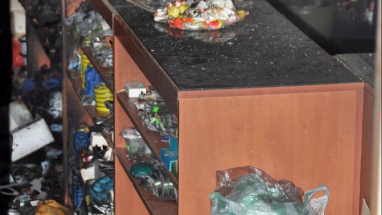 Последствия от пожара. Снимка: БТА