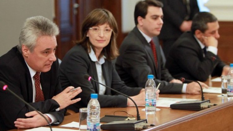 Пресконференцията на служебното правителство. Снимка: БТА