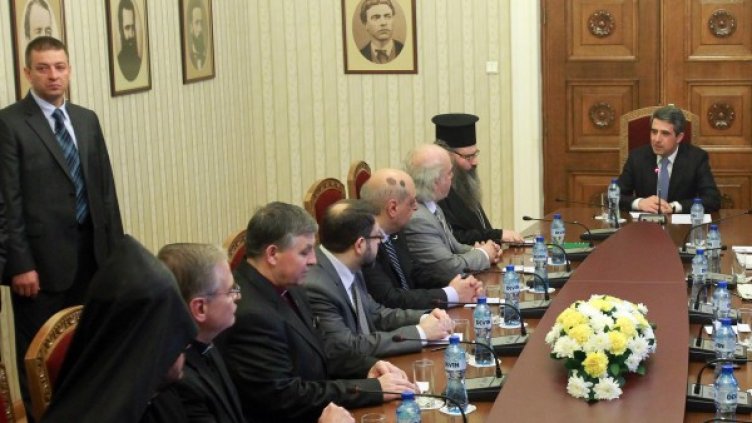 Плевнелиев се срещна с представители на основните вероизповедания в страната. Снимка: БТА