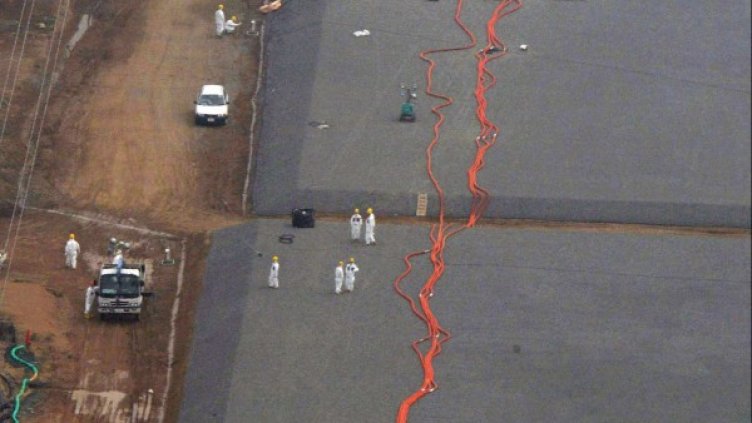 Един от подземните резервоари. Снимка: Ройтерс