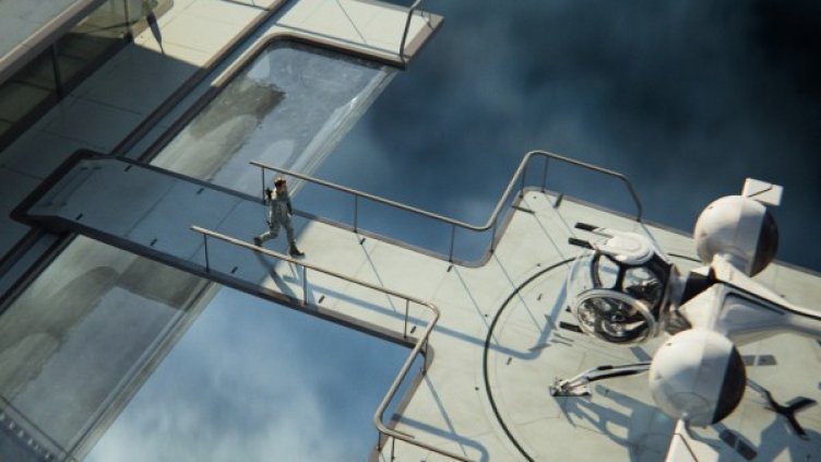 Том Круз кара високотехнологична машина и в "Забвение". Снимка: Форум Филм