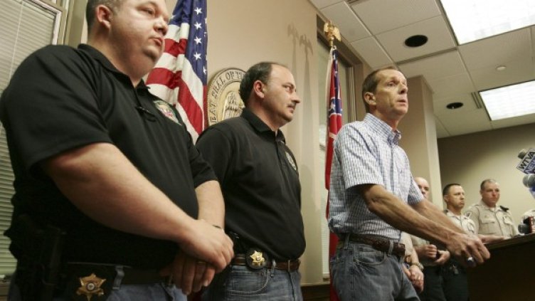 Пресконференция за ареста. Снимка: Ройтерс