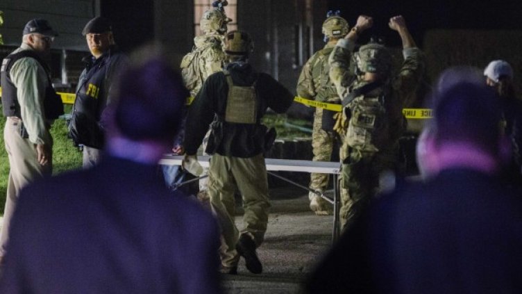 Кадри от операцията по задържането на Джохар. Снимка: Reuters