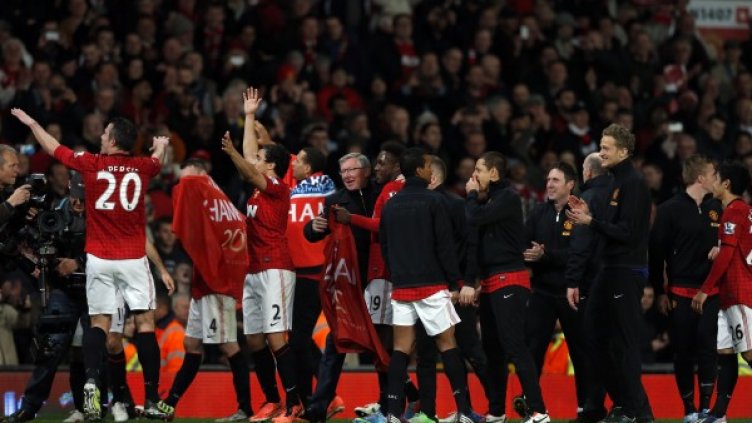 Манчестър Юнайтед си осигури предсрочно и безапелационно 20-а титла. Снимка: Reuters