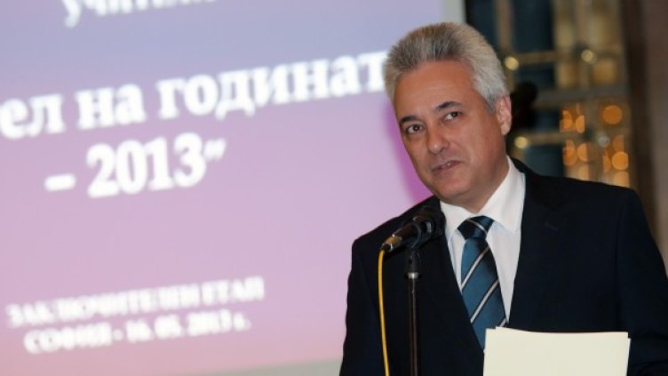 Марин Райков присъства на конкурса "Учител на годината". Снимка: БТА