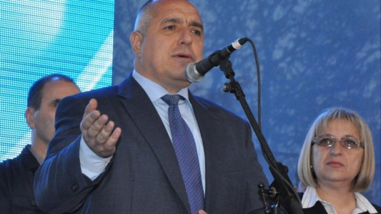 Борисов по време на предизборната кампания. Снимка: Булфото