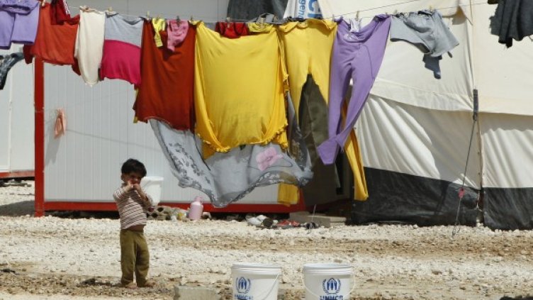 Сирийският бежански лагер Ал Заатри в Йордания. Снимка: Reuters
