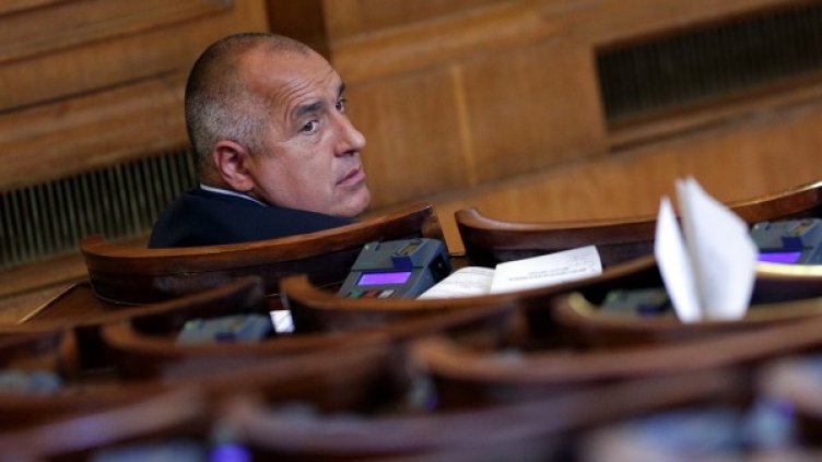 Бойко Борисов в пленарната зала. Снимка: БТА