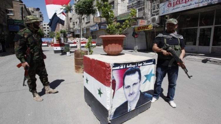 Контролен пункт в Дамаск. Снимка: Reuters