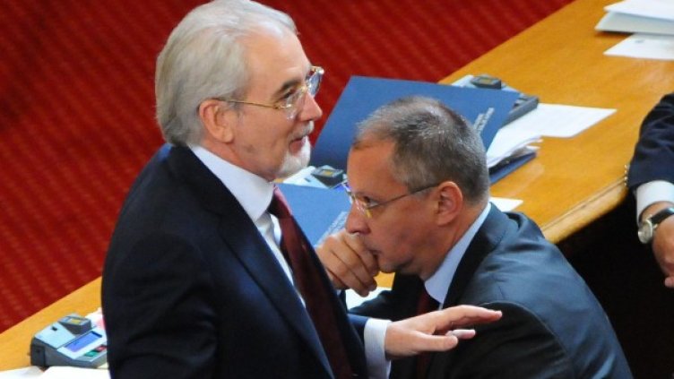 Лидерите на ДПС Местан и на БСП Станишев. Снимка: Булфото