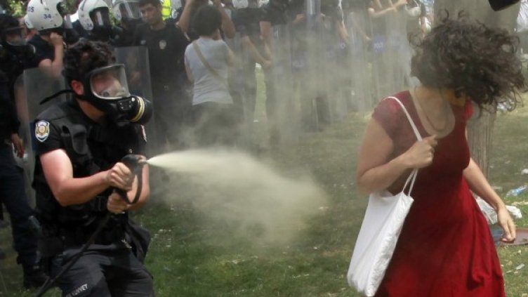 Турският вицепремиер се извини на пострадалите еколози. Снимка: Reuters