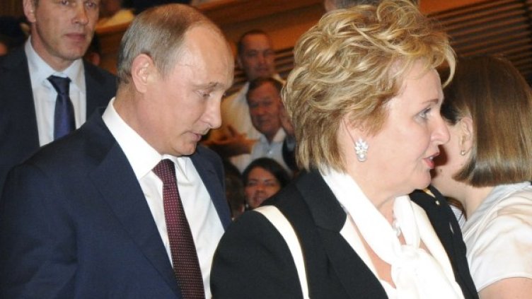 Путин и Людмила преди да гледат балета. Снимка: Ройтерс