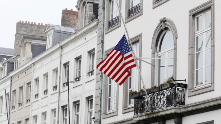 Американското посолство в Брюксел. Снимка: Reuters